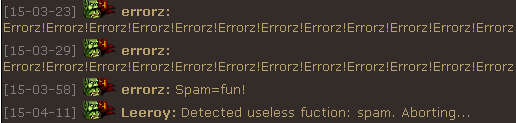 ErrorZ is spamming :(