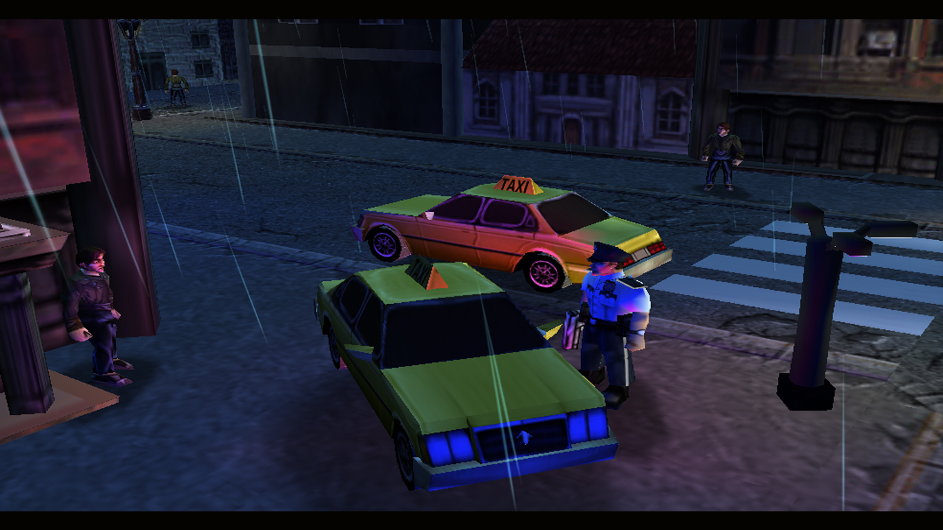 Esperanto Taxi Cab from Vice City with Herr Dave's Police man