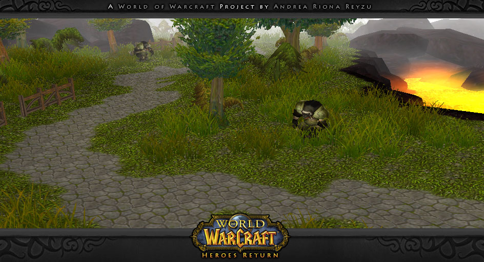 Everafter Forest #1 - Lava crack inspired from the original WoW: Cataclysm patch.