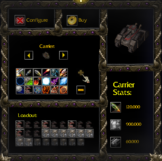 Experimental Carrier Console Configuration 2
