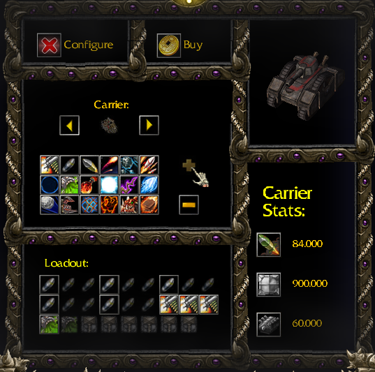 Experimental Carrier Console Configuration 3
