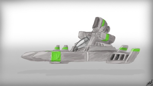 Falcon Prism Hovercraft -- by Edge45

*Has a long range
*Upon hitting the primary target, a prism ray would refract into several smaller rays hitti