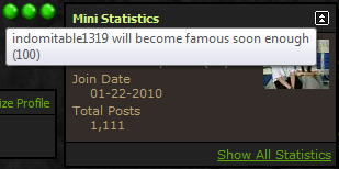 Famously 1,111