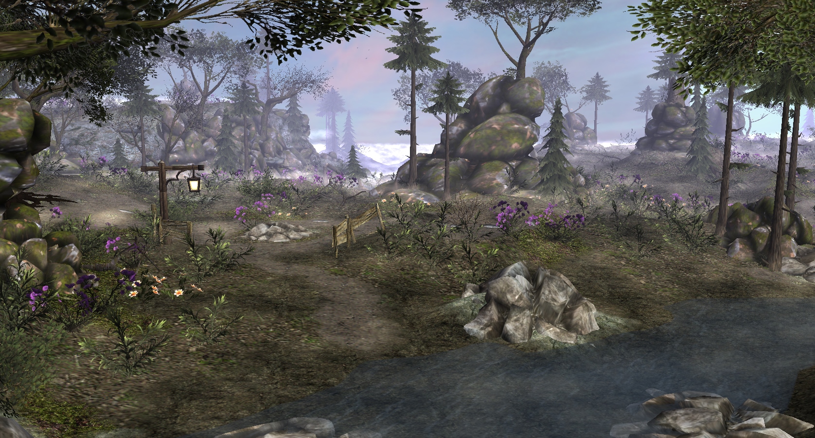 Far shot of the first region.