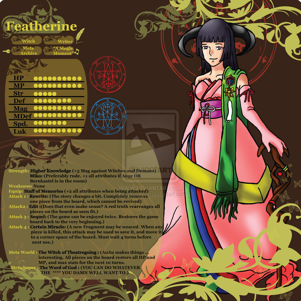 featherine  witch of drama by mykealym d3jpu5u
