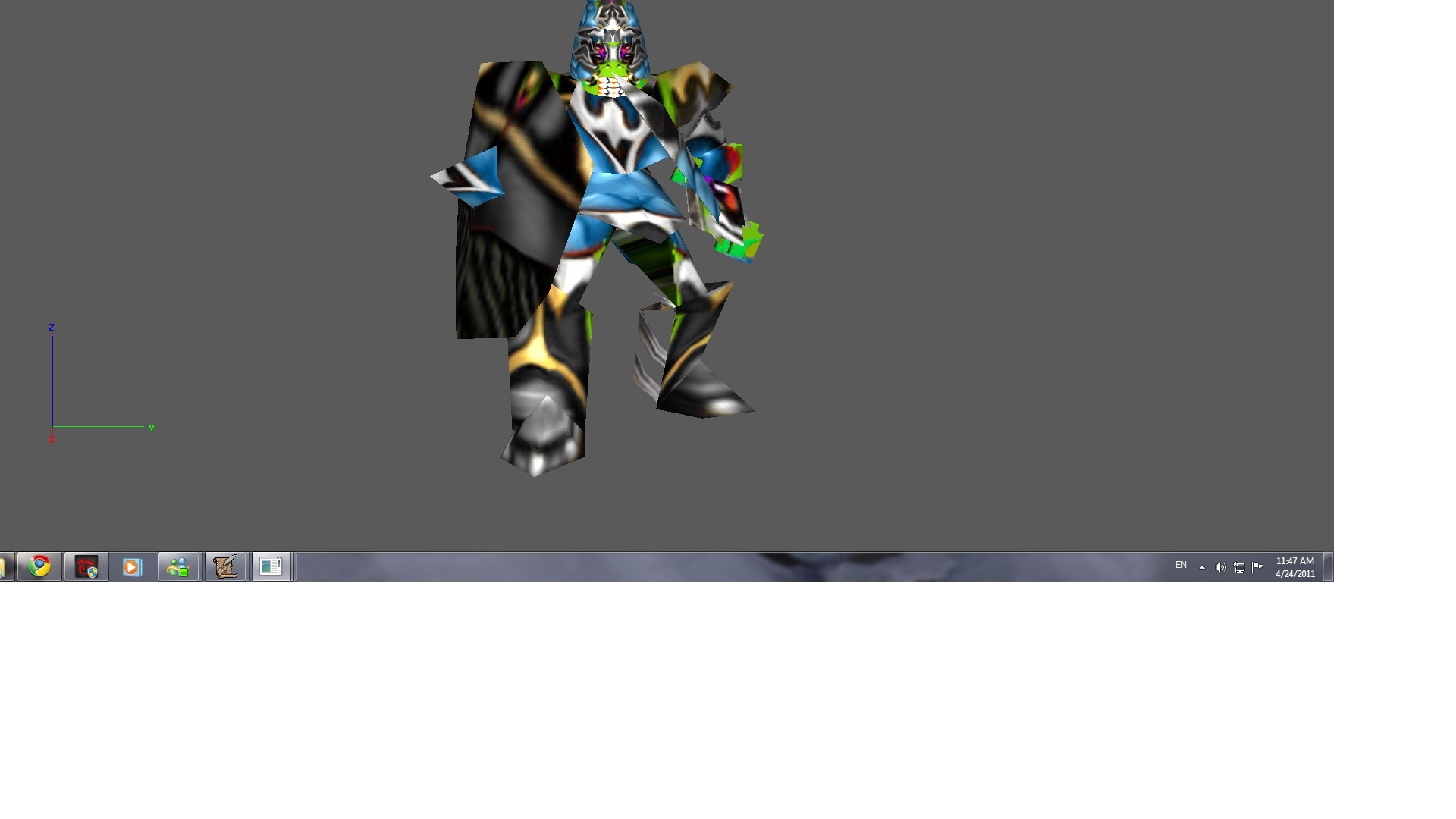 FelOrc+felgaurd blue skin footman