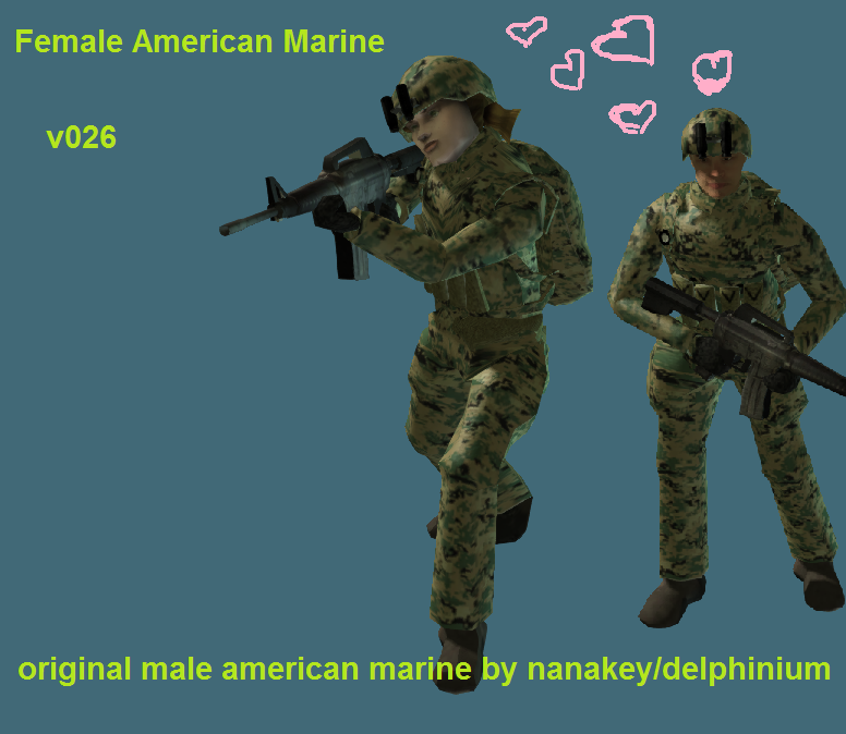 Female American Marine v026