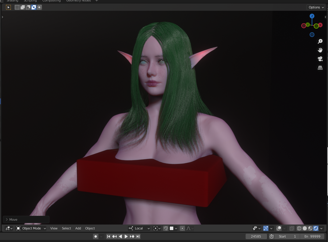 Female Base Model(Elf Shader)