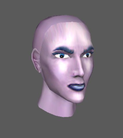 Female head mesh 2