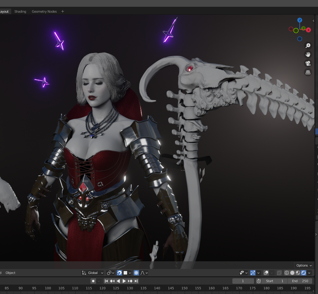 Female Lich WIP 01