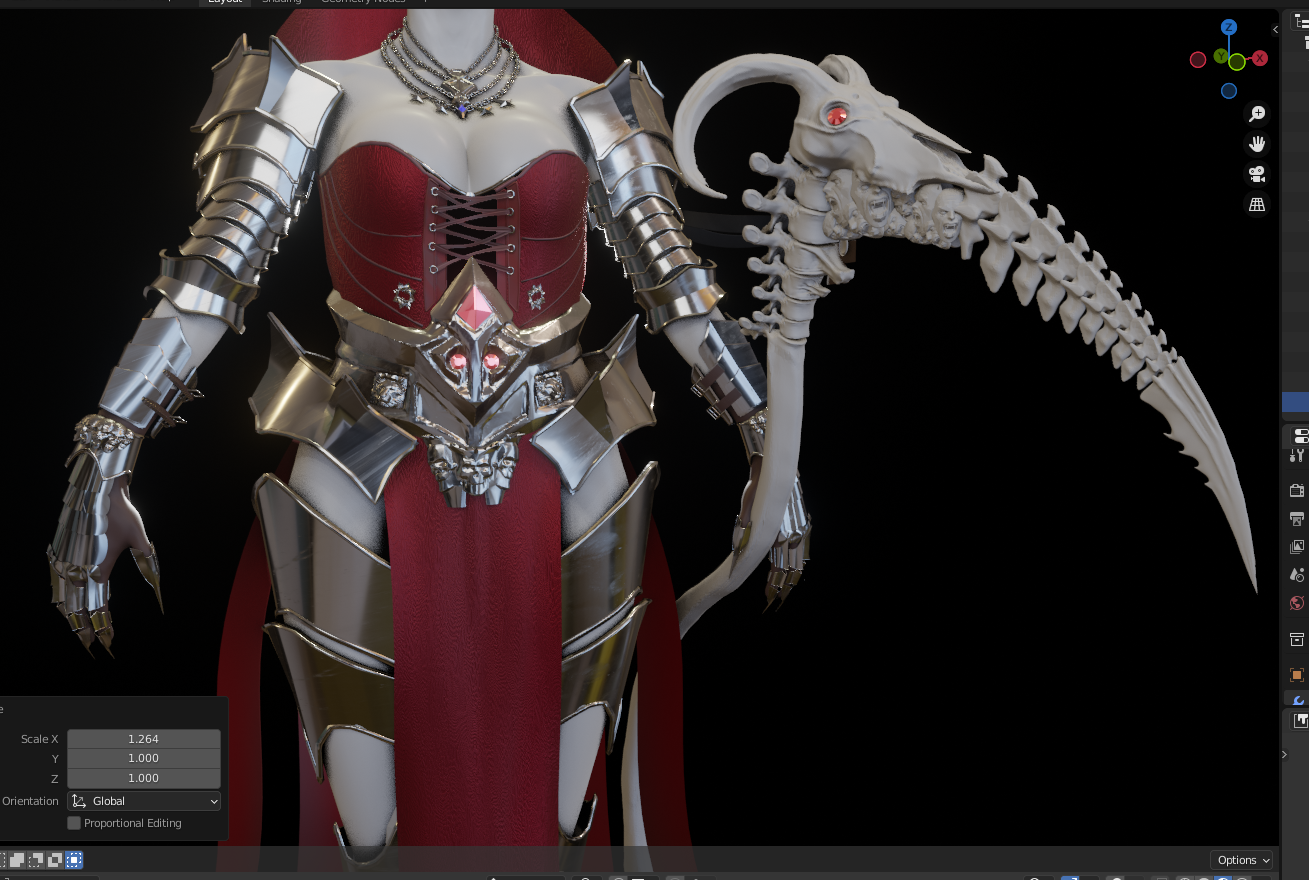 Female Lich WIP 02