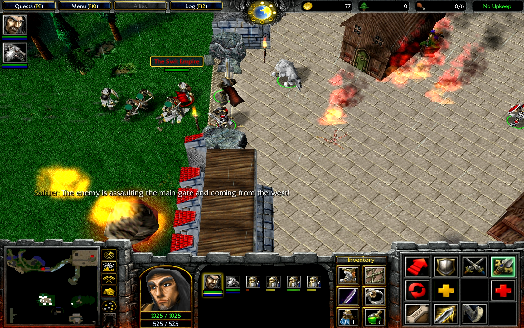 First screenshot of gameplay.