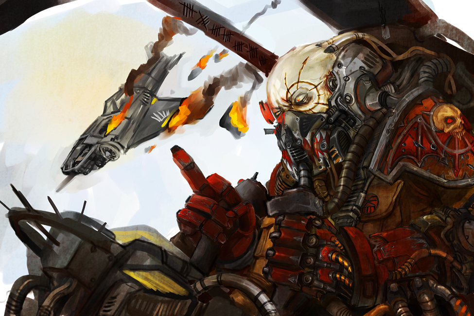 Flipping the bird by torture device

Ya when chaos takes to the sky you best remain grounded!