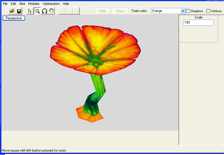 Flowers
My first freehand model.