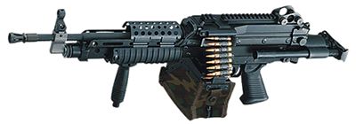 FN M249 Special Purpose Weapon, caliber 5.56x45 or 7.62x51mm I forgot which