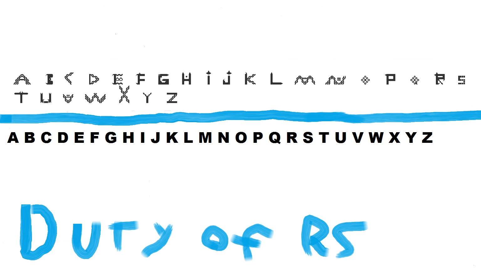 Font text Create by asermaser aka DUTY OF RS