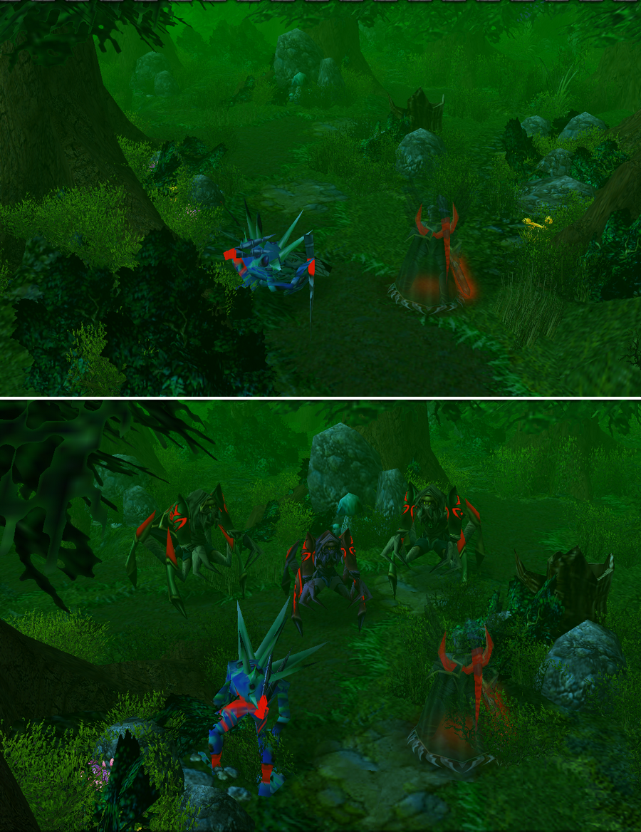 "Forest walk"

Few days have passe since Maiev and Glauh reached Ashenvale. So far they haven't encountered any problems but no signs of horde remna