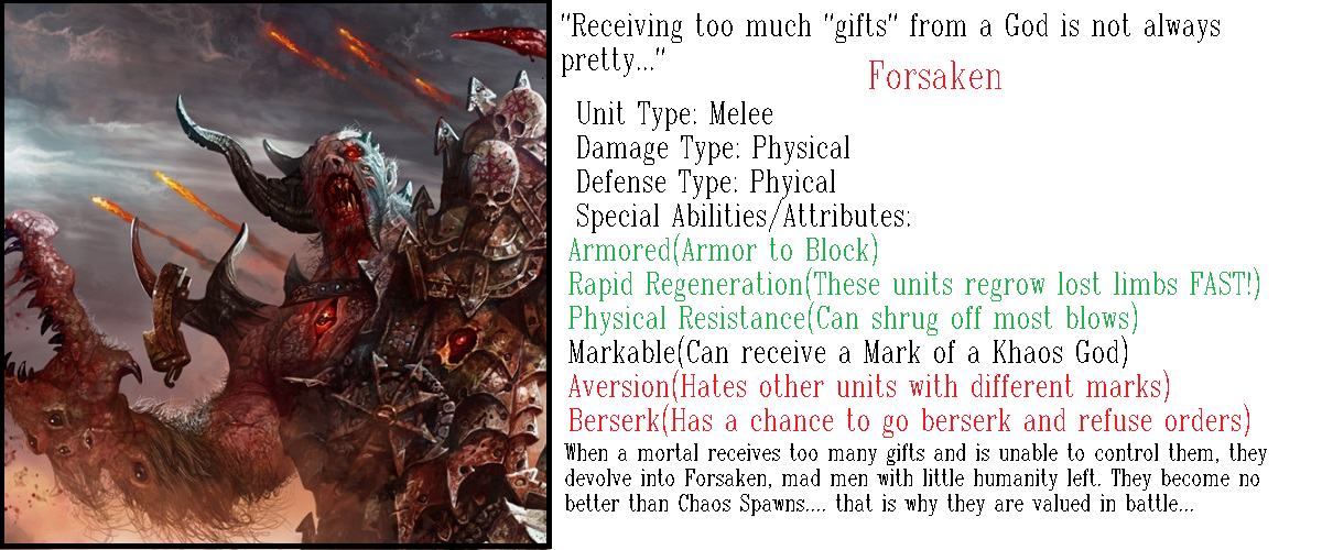 Forsaken Info