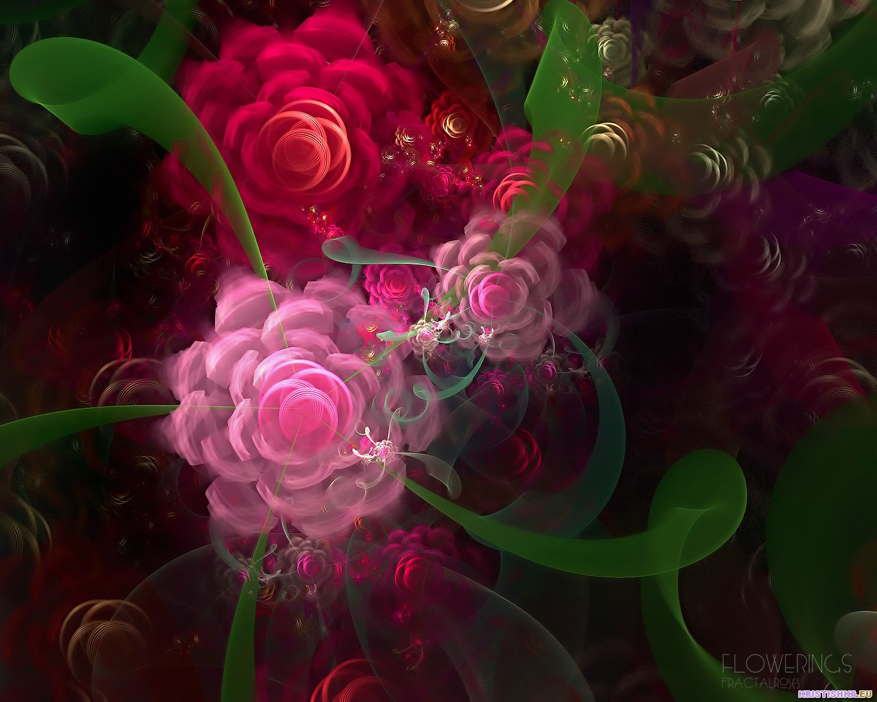 Fractal 3D Flowers 34