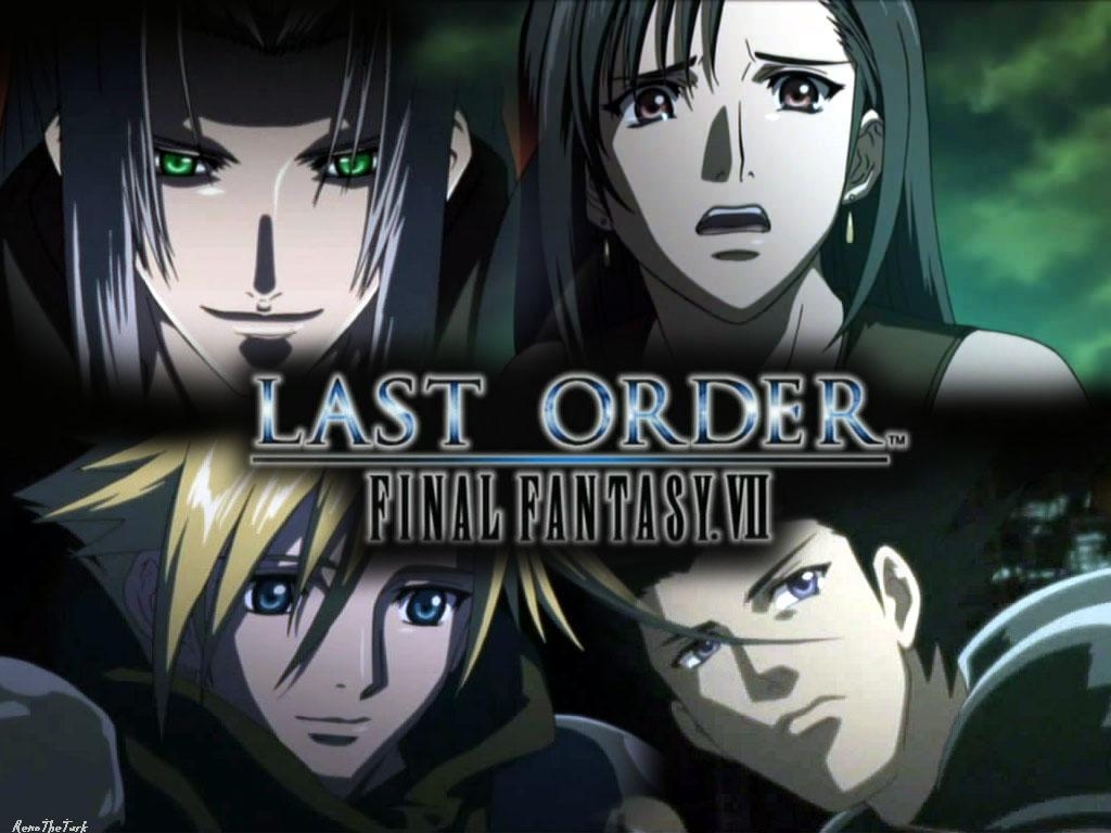 from left to right - Sephiroth, Tifa, Cloud and Zack