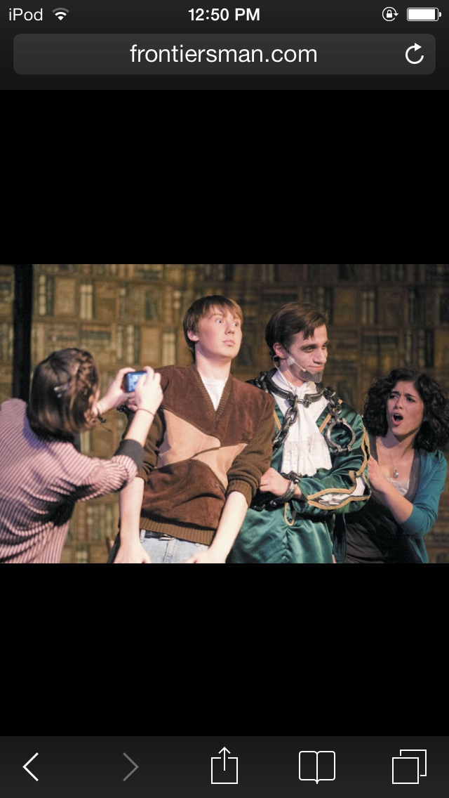 Front page of the local newspaper - my school play :)