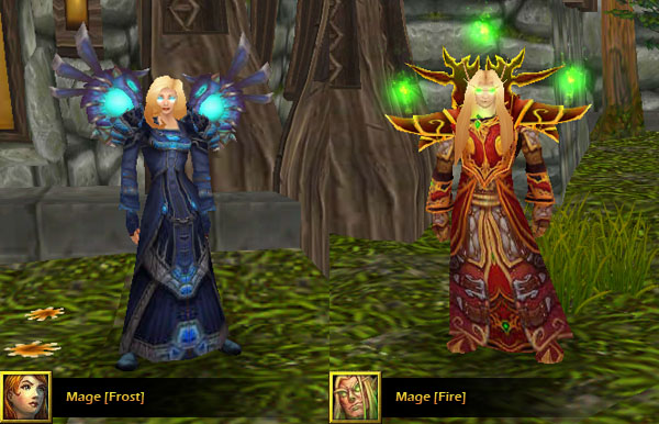 Frost Mage New Shoulder (From Distant Land Staff) and Fire Mage New Skin (Combination between Kael'thas Skin and Mage Tier 13 - Time's Lord Skin)