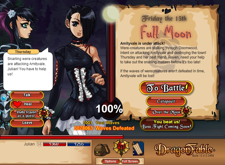 Full moon has been beaten... But is the danger yet over?

You feel an evil presence watching you...