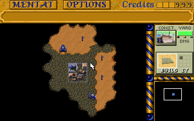 Gameplay of first mission as Atreides.