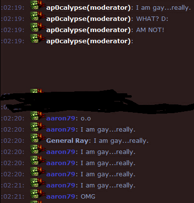Gayness...ftw?
(ignore the blacked out part, it ruined it.)
