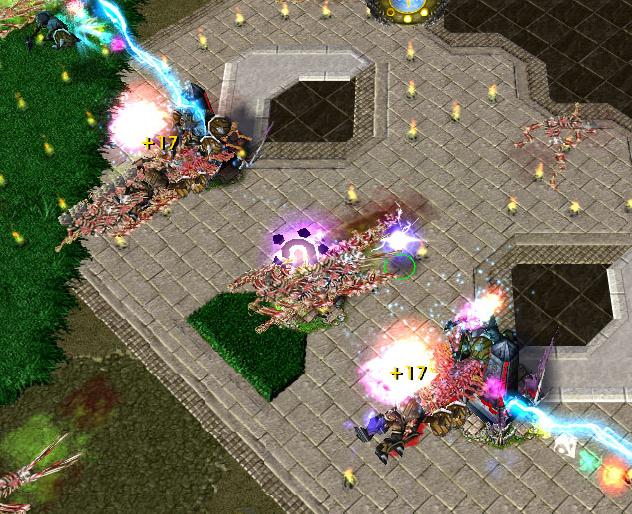 -General TD Mode-
Rune Light and Lightning Towers are attacking the mob