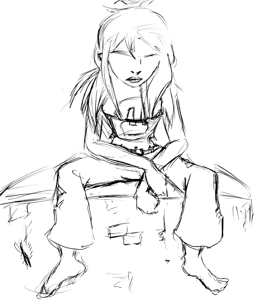 Girl sitting