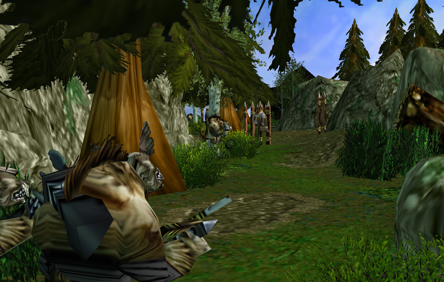 Gnolls have settled in the woods.