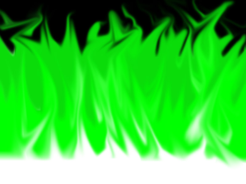 green fire....