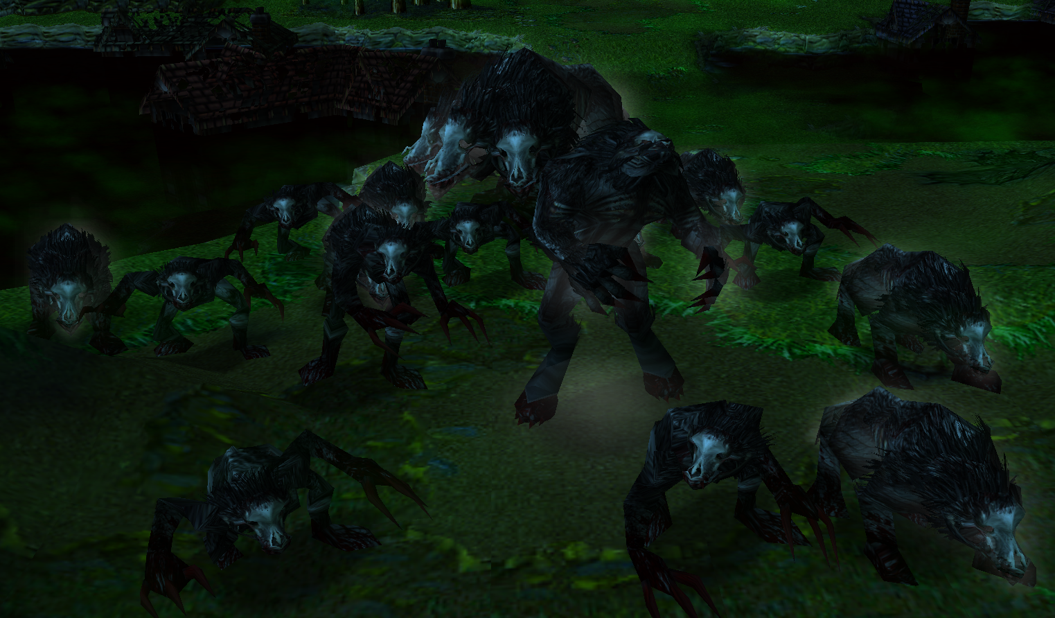 group of wolves