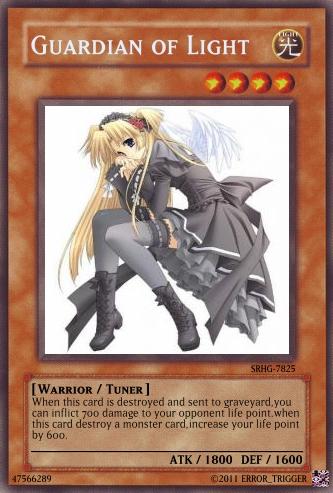 Guardian of light card