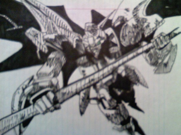 gundam, in sharpie