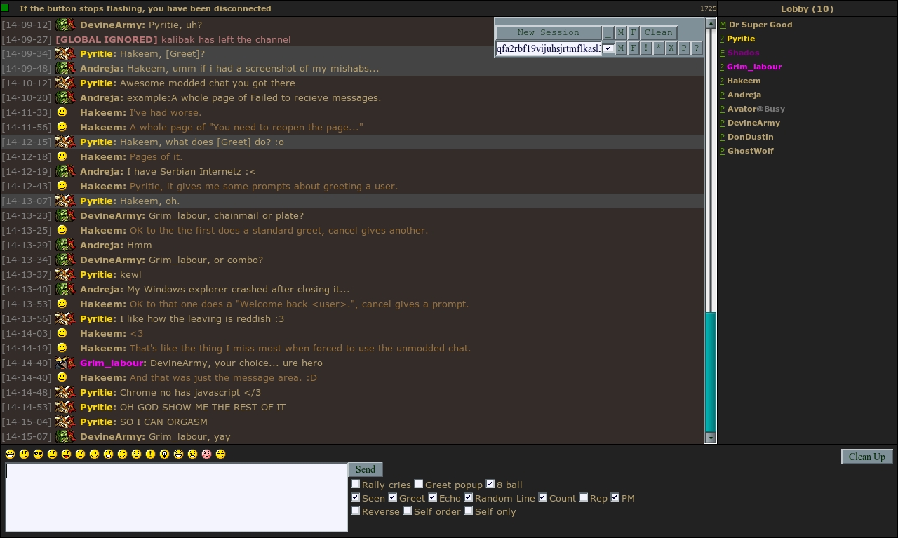 Hakeem's modded chat.

/orgasm