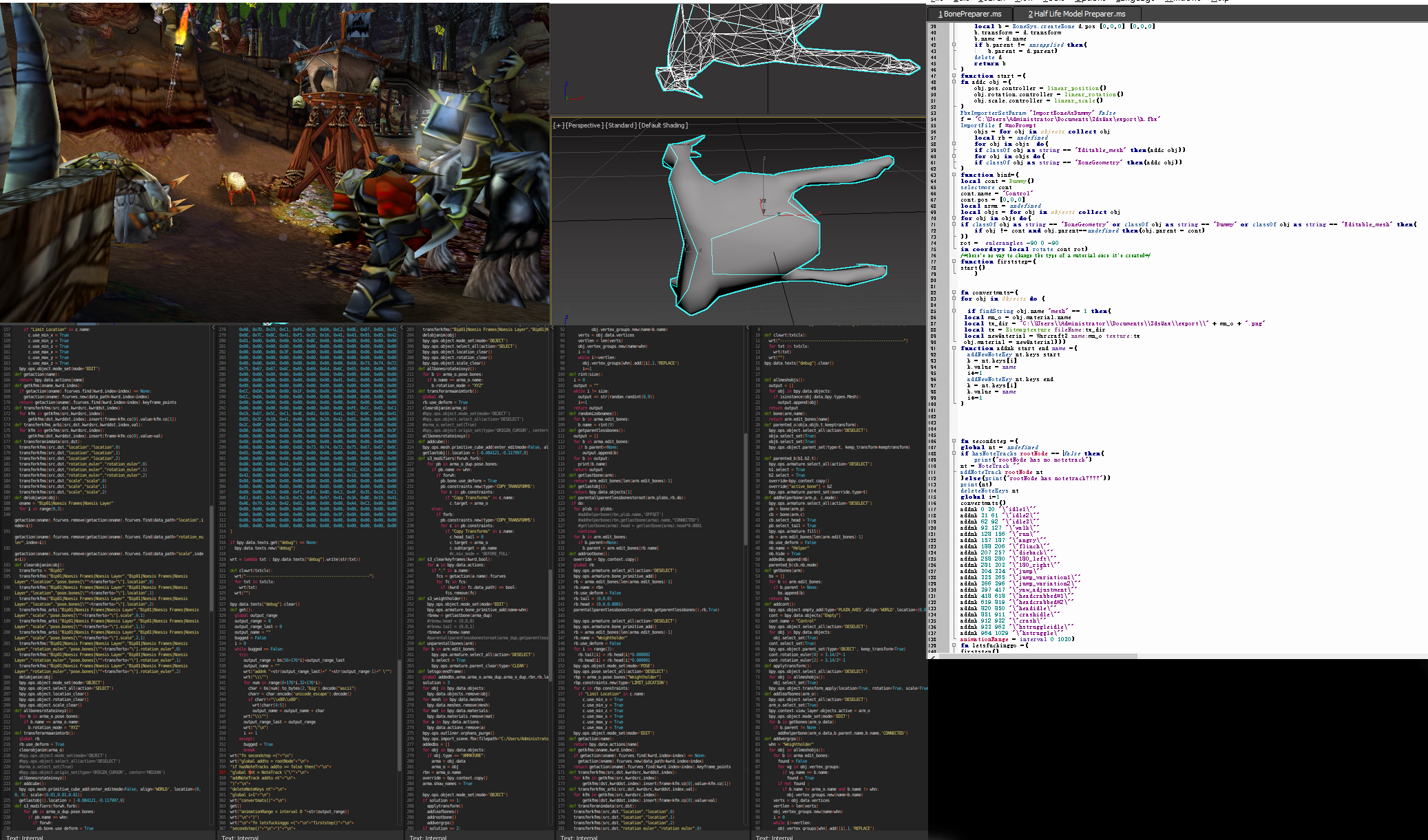 Half Life to Warcraft3 Model Exporting - The Scripts I Wrote