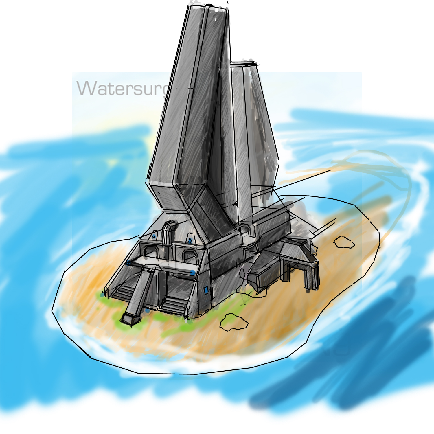 Halo Map Concept - never bothered finishing