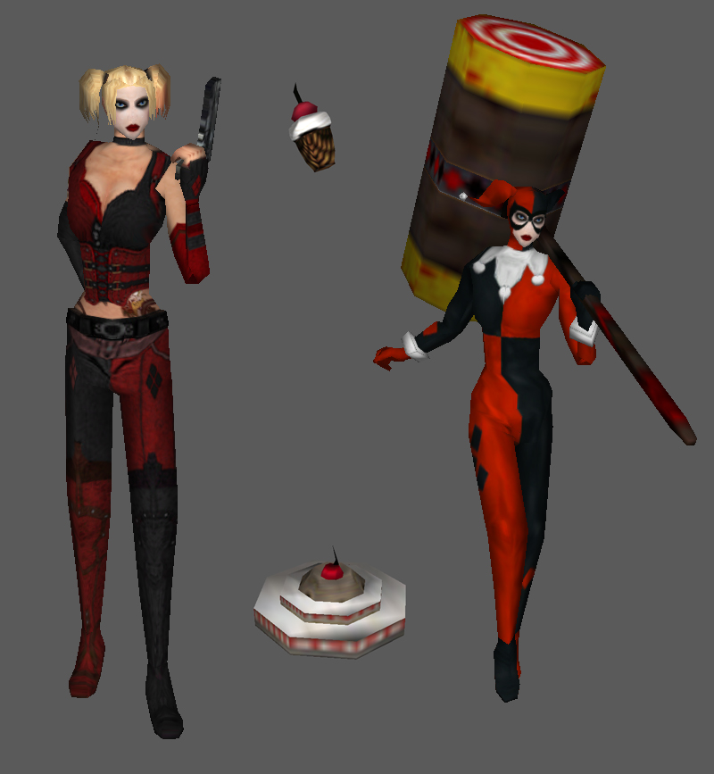 Harley Quinn requested by my mate Andrew, animations are based on the Skills of his Project.
Used for her a Base Mesh I made out of NeilCatorce model