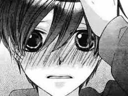 Haruhi's red face in the manga.