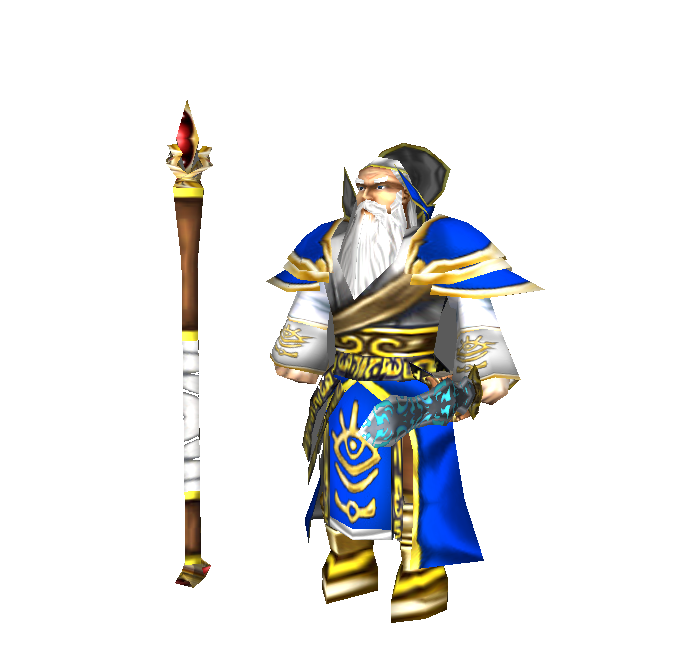 HD Archmage wip. Only animations remain. Probably will use Furion's animations since it has attacks with both hands.