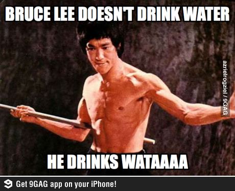 He doesnt drink water