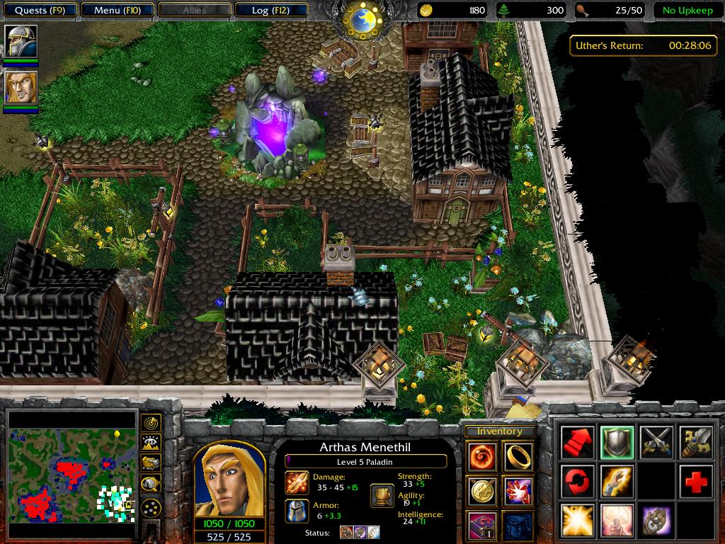 Hearthglen's main area with the Fountain of Mana featured within it! Lets face it, no one used that crap in the original one unless they went for the