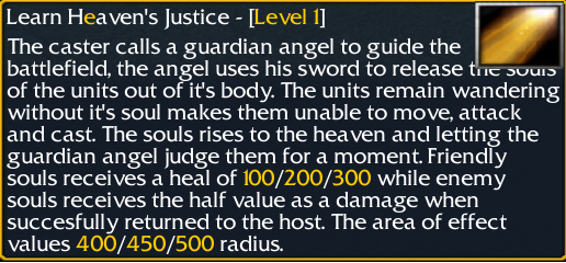 Heaven's Justice Spell Description