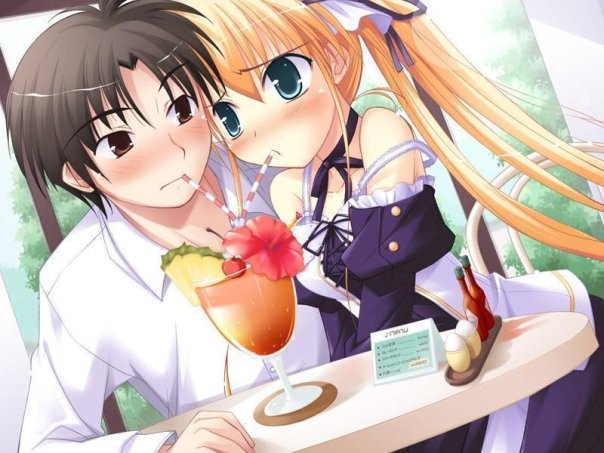 hehe, on a date xDD (cute =^w^=)