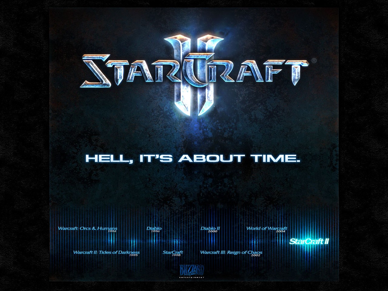 Hell, it's about time.