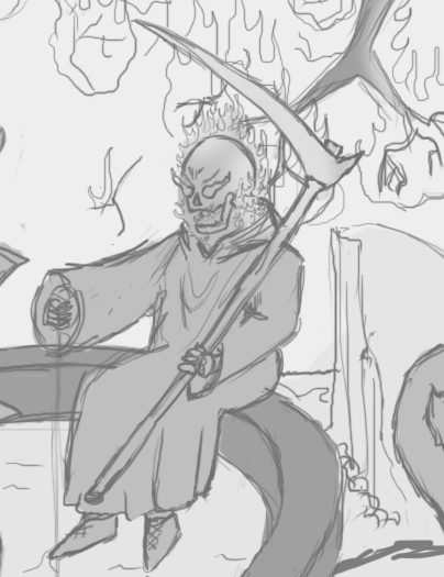 Hell master is pouring the ashes of the old world