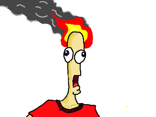 Help! My head is burning by the powers of PAINT! D: