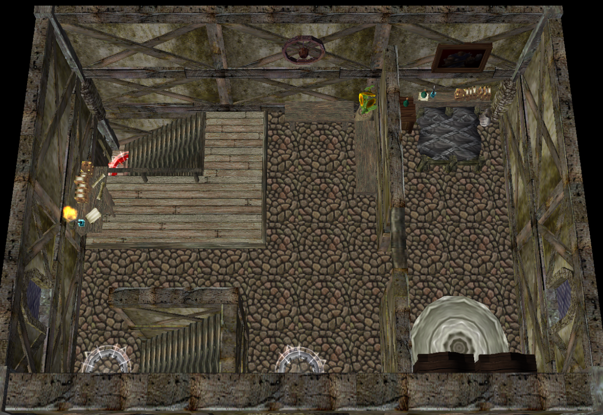 Here is another house complete with basement and second level. Who knows what could be in here.